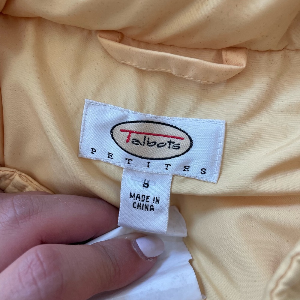 Talbots yellow vest - Picture 3 of 4